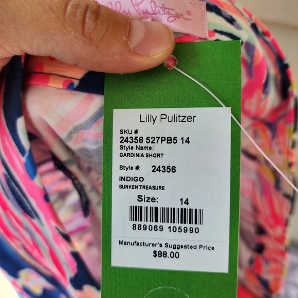 Lilly Pulitzer Gardinia shorts in sunken treasure print size 14 - Picture 8 of 9
